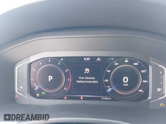 2022 Volkswagen Atlas SE with VIN 1V2KP2CA6NC524326, listed as a IAAI auction lot 42546660 with 37,406 mi miles and . Bid and sale history available at DreamBid. Image 7.