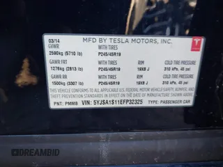 2014 Tesla Model S 60 с VIN 5YJSA1S11EFP32325, выставлен на аукционе IAAI как лот 40823219 с пробегом 47 911 миль миль и . История ставок и продаж доступна на DreamBid. Изображение 9.