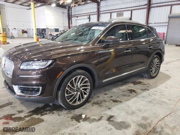 2020 Lincoln Nautilus Reserve with VIN 2LMPJ6K90LBL13305, listed as a Copart auction lot 76143003 with 17,492 mi miles and Salvage Title. Bid and sale history available at carsss.com. Image 1.