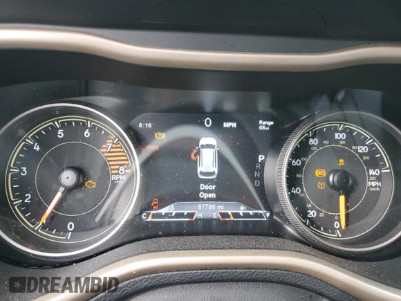 2018 Jeep Cherokee Limited with VIN 1C4PJMDX7JD520880, listed as a Copart auction lot 59398885 with 87,786 mi miles and Salvage title. Bid and sale history available at DreamBid. Image 9.