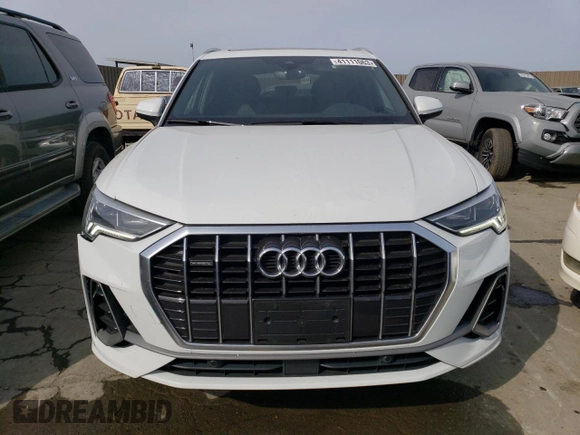 2020 Audi Q3 S line Premium Plus with VIN WA1EECF32L1116576, listed as a Copart auction lot 41111063 with 9,808 mi miles and . Bid and sale history available at DreamBid. Image 5.