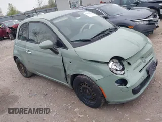 2013 FIAT 500 Pop with VIN 3C3CFFAR4DT749733, listed as a IAAI auction lot 42012326 with 110,712 mi miles. Bid and sale history available at carsss.com. Image 1.