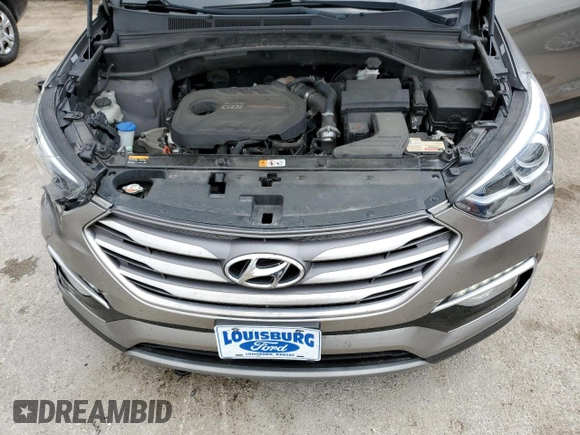 2017 Hyundai Santa Fe 2.0T with VIN 5XYZUDLA9HG437458, listed as a Copart auction lot 57751415 with 117,469 mi miles and Salvage title. Bid and sale history available at DreamBid. Image 12.