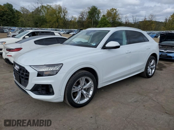 2023 Audi Q8 Premium Plus with VIN WA1BVBF19PD001070, listed as a Copart auction lot 73720044 with 14,747 mi miles and Non repairable. Bid and sale history available at DreamBid. Image 1.