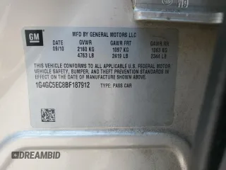 2011 Buick LaCrosse CXL with VIN 1G4GC5EC8BF187912, listed as a Copart auction lot 71583124 with 135,961 mi miles and Salvage Title. Bid and sale history available at carsss.com. Image 12.