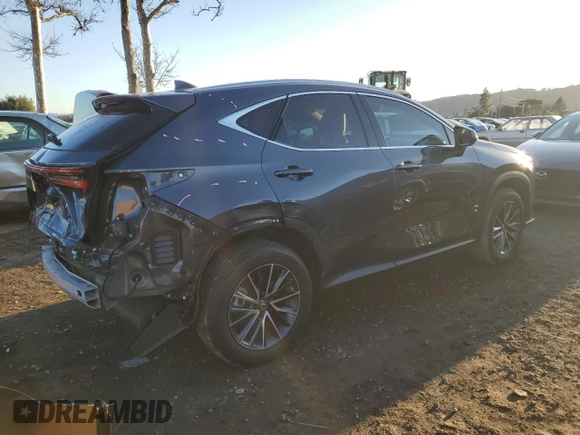 2023 Lexus NX with VIN 2T2GKCEZ5PC015106, listed as a Copart auction lot 44005985 with 21,168 mi miles and Salvage Title. Bid and sale history available at carsss.com. Image 3.