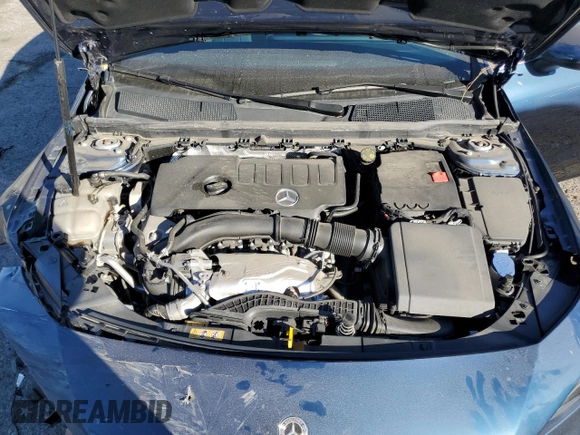 2021 Mercedes-Benz CLA with VIN W1K5J4HB6MN158079, listed as a Copart auction lot 80129504 with 15,222 mi miles and Salvage Title. Bid and sale history available at carsss.com. Image 12.