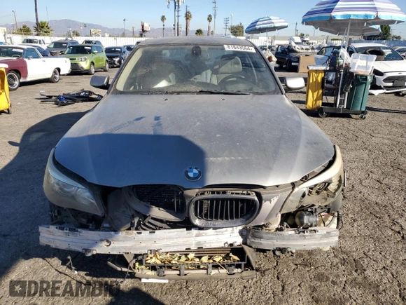 2008 BMW 5 Series 535i with VIN WBANW13598CZ77596, listed as a Copart auction lot 53101605 with 272,078 mi miles and Salvage Title. Bid and sale history available at carsss.com. Image 5.