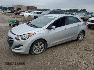 2014 Hyundai Elantra GT with VIN KMHD35LH8EU196479, listed as a Copart auction lot 61127244 with 0 mi miles and Salvage Title. Bid and sale history available at carsss.com. Image 1.