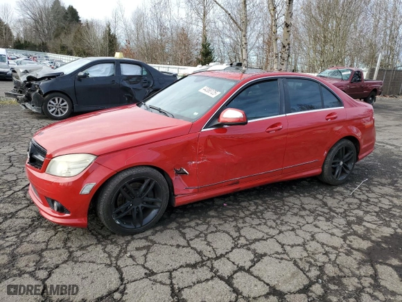 2008 Mercedes-Benz C-Class 3.0L Sport with VIN WDDGF54X28R023374, listed as a Copart auction lot 44386125 with 149,645 mi miles and Salvage Title. Bid and sale history available at carsss.com. Image 1.
