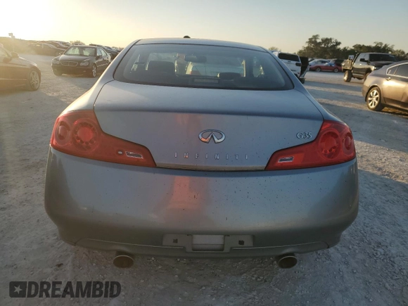 2006 Infiniti G35 Coupe with VIN JNKCV54E56M709136, listed as a Copart auction lot 83670934 with 0 mi miles and Non Repairable. Bid and sale history available at carsss.com. Image 6.
