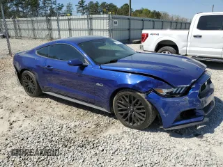 2016 Ford Mustang GT with VIN 1FA6P8CFXG5321809, listed as a Copart auction lot 50724305 with 163,921 mi miles and Salvage title. Bid and sale history available at DreamBid. Image 4.