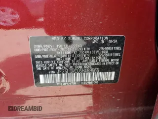 2025 Subaru Forester Limited z VIN JF2SLDRC0SH489669, wystawiony jako Copart lot #55122905 z przebiegiem 5 475 mil mil oraz Szkoda całkowita • Salvage title. Historia ofert i sprzedaży dostępna na DreamBid. Obrazek 13.
