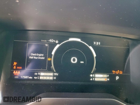2024 Toyota Tundra 1794 Edition with VIN 5TFMC5DB7RX064784, listed as a Copart auction lot 62749385 with 17,587 mi miles and Salvage title. Bid and sale history available at DreamBid. Image 9.