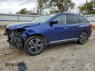 2020 Nissan Pathfinder Platinum z VIN 5N1DR2DM7LC623131, wystawiony jako Copart lot #52731565 z przebiegiem 75 779 mil mil oraz Szkoda całkowita • Salvage title. Historia ofert i sprzedaży dostępna na DreamBid. Obrazek 1.