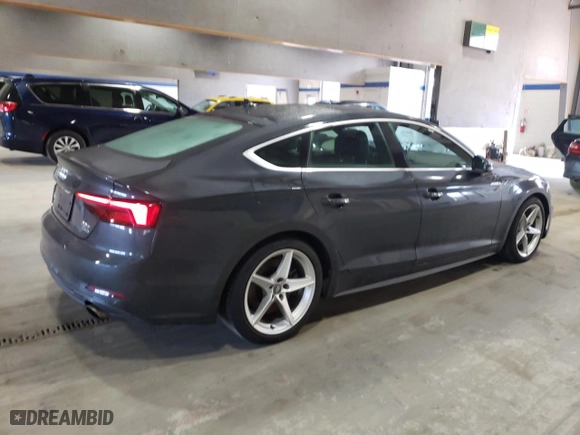 2018 Audi A5 Sportback Premium Plus with VIN WAUENCF5XJA075907, listed as a Copart auction lot 48514925 with 62,761 mi miles and Salvage Title. Bid and sale history available at carsss.com. Image 3.