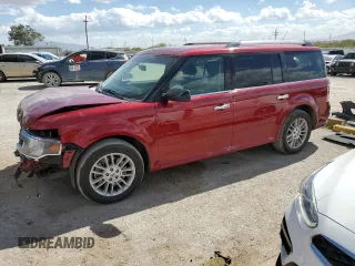2018 Ford Flex SEL with VIN 2FMGK5C81JBA15075, listed as a Copart auction lot 76767574 with 123,107 mi miles and Salvage Title. Bid and sale history available at carsss.com. Image 1.
