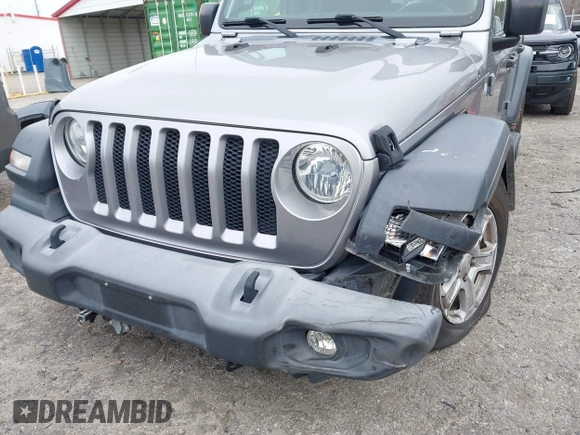 2018 Jeep Wrangler Unlimited Sport z VIN 1C4HJXDG1JW133543, wystawiony jako IAAI lot #41730522 z przebiegiem 81 667 mil mil oraz . Historia ofert i sprzedaży dostępna na DreamBid. Obrazek 6.