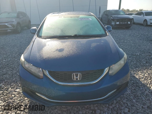 2013 Honda Civic LX with VIN 19XFB2F59DE040948, listed as a Copart auction lot 52845595 with 75,685 mi miles and Non Repairable. Bid and sale history available at DreamBid. Image 5.