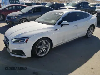2018 Audi A5 Sportback Premium Plus with VIN WAUENCF53JA018058, listed as a Copart auction lot 38956113 with 42,339 mi miles. Bid and sale history available at carsss.com. Image 1.