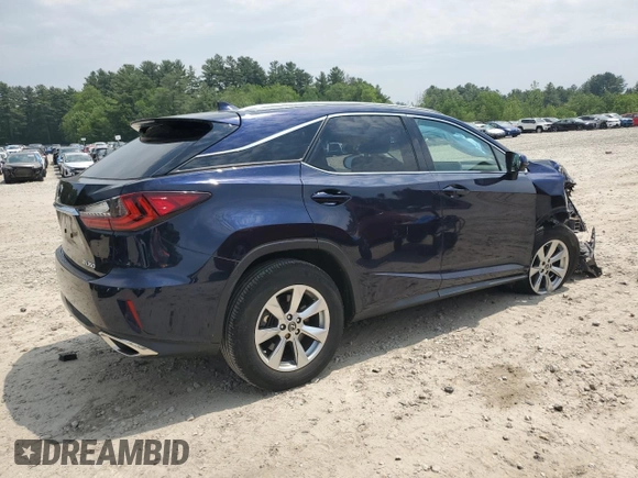 2018 Lexus RX 350 with VIN 2T2BZMCA4JC160332, listed as a Copart auction lot 60565125 with 21,221 mi miles and Salvage title. Bid and sale history available at DreamBid. Image 3.