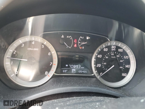 2013 Nissan Sentra SL with VIN 3N1AB7AP7DL745892, listed as a Copart auction lot 44011005 with 135,455 mi miles and Salvage Title. Bid and sale history available at DreamBid. Image 9.