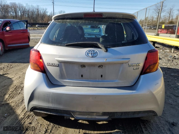 2015 Toyota Yaris L with VIN VNKJTUD3XFA031452, listed as a Copart auction lot 45119285 with 47,829 mi miles and Salvage Title. Bid and sale history available at carsss.com. Image 6.