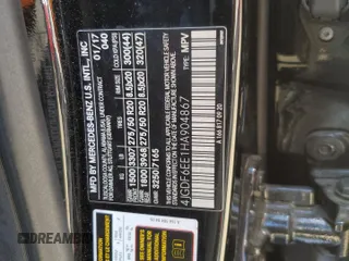 2017 Mercedes-Benz GLS 450 z VIN 4JGDF6EE1HA904867, wystawiony jako Copart lot #64493755 z przebiegiem 74 084 mil mil oraz Szkoda całkowita • Salvage title. Historia ofert i sprzedaży dostępna na DreamBid. Obrazek 13.