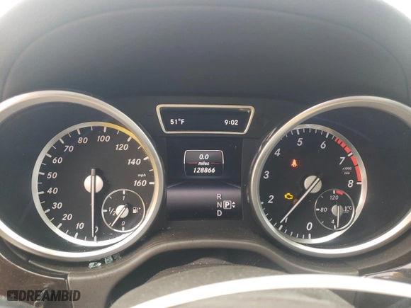 2015 Mercedes-Benz GL-Class GL 450 with VIN 4JGDF6EE0FA468011, listed as a Copart auction lot 45190665 with 128,866 mi miles and Salvage Title. Bid and sale history available at carsss.com. Image 9.
