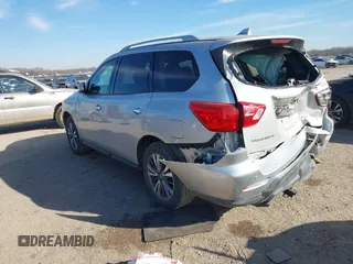 2019 Nissan Pathfinder S with VIN 5N1DR2MN7KC634430, listed as a IAAI auction lot 41289863 with 131,654 mi miles and . Bid and sale history available at DreamBid. Image 3.
