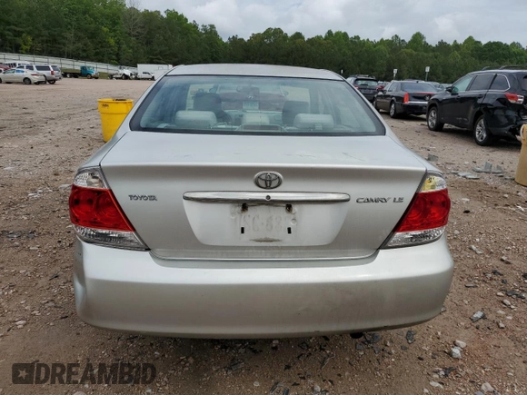 2006 Toyota Camry STD with VIN 4T1BE30K76U660319, listed as a Copart auction lot 56891395 with 377,353 mi miles and Clean Title. Bid and sale history available at DreamBid. Image 6.