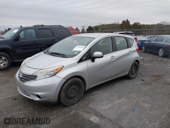 2014 Nissan Note S with VIN 3N1CE2CP4EL370304, listed as a IAAI auction lot 41494018 with 156,057 mi miles and . Bid and sale history available at DreamBid. Image 2.