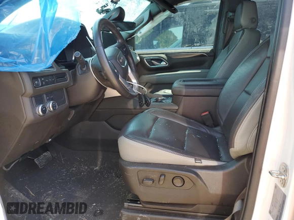 2022 GMC Yukon SLE with VIN 1GKS1AKD7NR201865, listed as a Copart auction lot 49668955 with 35,298 mi miles and Salvage Title. Bid and sale history available at carsss.com. Image 7.