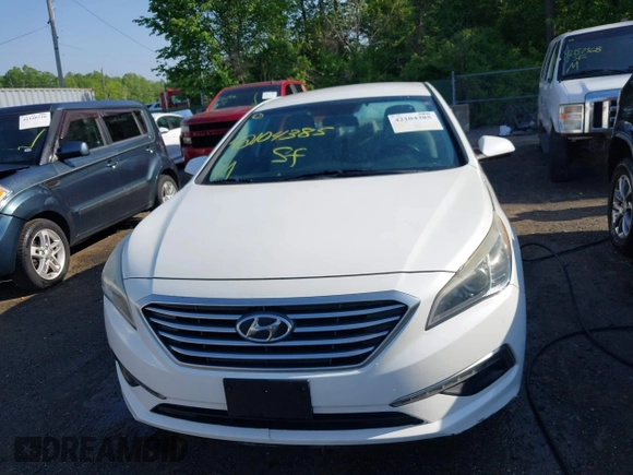 2015 Hyundai Sonata 2.4L SE with VIN 5NPE24AF7FH202159, listed as a IAAI auction lot 42104385 with 75,309 mi miles. Bid and sale history available at carsss.com. Image 12.
