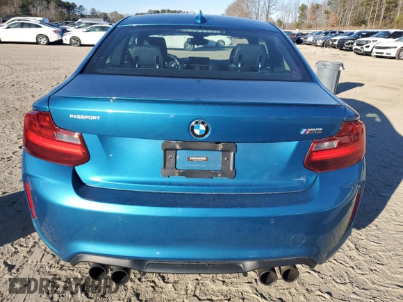 2017 BMW M2 with VIN WBS1H9C31HV888479, listed as a Copart auction lot 85964834 with 0 mi miles and Salvage Title. Bid and sale history available at carsss.com. Image 6.