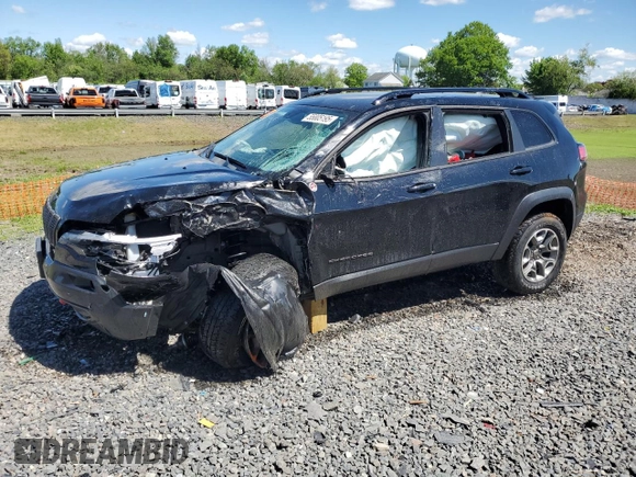 2022 Jeep Cherokee Trailhawk with VIN 1C4PJMBX8ND543366, listed as a Copart auction lot 55805195 with 61,926 mi miles and Salvage title. Bid and sale history available at DreamBid. Image 1.