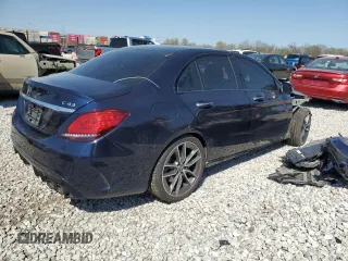 2020 Mercedes-Benz C 43 AMG with VIN 55SWF6EB4LU323896, listed as a Copart auction lot 54006795 with 77,747 mi miles and Salvage Title. Bid and sale history available at carsss.com. Image 3.