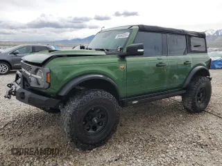 2022 Ford Bronco z VIN 1FMEE5DHXNLB66340, wystawiony jako Copart lot #55065265 z przebiegiem 18 538 mil mil oraz Szkoda całkowita • Salvage title. Historia ofert i sprzedaży dostępna na DreamBid. Obrazek 1.