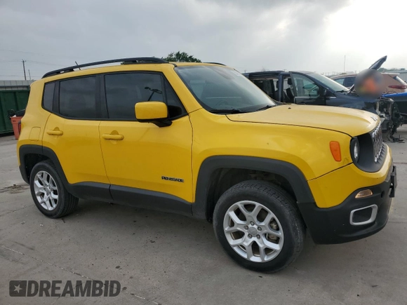 2017 Jeep Renegade Latitude with VIN ZACCJBBB9HPF02614, listed as a Copart auction lot 51486155 with 81,657 mi miles and Salvage Title. Bid and sale history available at carsss.com. Image 4.