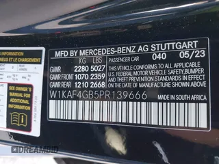 2023 Mercedes-Benz C 300 с VIN W1KAF4GB5PR139666, выставлен на аукционе IAAI как лот 42067291 с пробегом 23 609 миль миль и . История ставок и продаж доступна на DreamBid. Изображение 9.