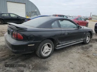 1997 Ford Mustang with VIN 1FALP4042VF198111, listed as a Copart auction lot 44245505 with 99,501 mi miles and Salvage Title. Bid and sale history available at carsss.com. Image 3.
