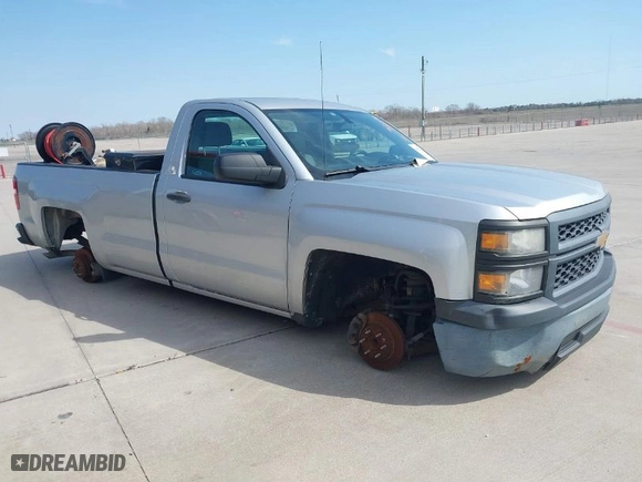 2015 Chevrolet Silverado 1500 Work Truck with VIN 1GCNCPEHXFZ259586, listed as a IAAI auction lot 41635231 with 199,645 mi miles. Bid and sale history available at carsss.com. Image 1.