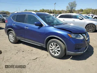 2017 Nissan Rogue S with VIN KNMAT2MV9HP581322, listed as a Copart auction lot 53615945 with 106,967 mi miles and Salvage Title. Bid and sale history available at DreamBid. Image 4.