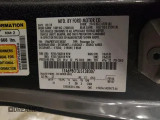 2018 Ford Mustang GT with VIN 1FA6P8CF3J5138307, listed as a Copart auction lot 44421485 with 58,870 mi miles and Salvage Title. Bid and sale history available at DreamBid. Image 13.