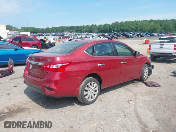 2017 Nissan Sentra SV with VIN 3N1AB7AP3HY250470, listed as a IAAI auction lot 42322588 with 163,123 mi miles and . Bid and sale history available at DreamBid. Image 4.