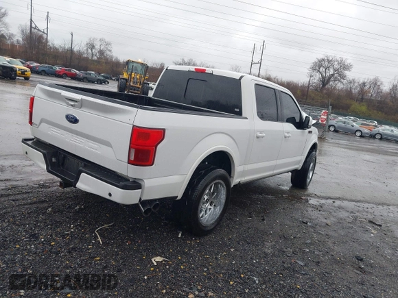 2019 Ford F-150 XL with VIN 1FTEW1E58KFC00154, listed as a IAAI auction lot 41051975 with 57,746 mi miles and . Bid and sale history available at DreamBid. Image 4.