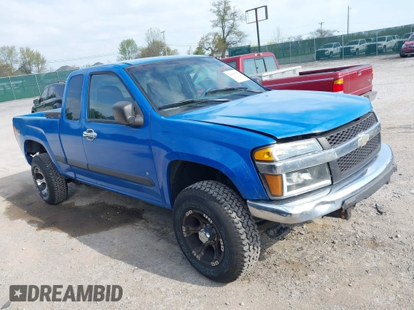 2007 Chevrolet Colorado LT w/1LT with VIN 1GCDT19E878104826, listed as a IAAI auction lot 42068975 with 262,741 mi miles. Bid and sale history available at carsss.com. Image 1.
