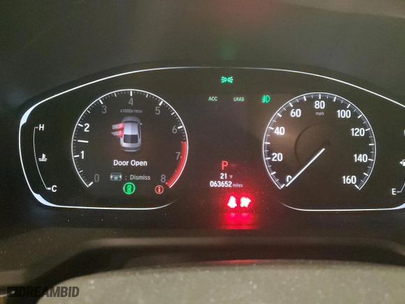2018 Honda Accord Sedan Sport 1.5T with VIN 1HGCV1F32JA135550, listed as a Copart auction lot 45342375 with 63,652 mi miles and Salvage Title. Bid and sale history available at carsss.com. Image 9.