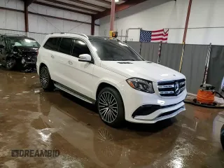 2017 Mercedes-Benz GLS with VIN 4JGDF7FE0HA978513, listed as a Copart auction lot 43703755 with 94,292 mi miles and Salvage Title. Bid and sale history available at carsss.com. Image 14.