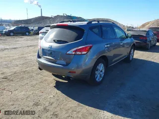 2013 Nissan Murano SL with VIN JN8AZ1MW5DW303278, listed as a IAAI auction lot 41407440 with 117,735 mi miles. Bid and sale history available at carsss.com. Image 4.